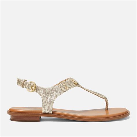 michael kors mallory thong sandals|Michael Kors heeled sandals.